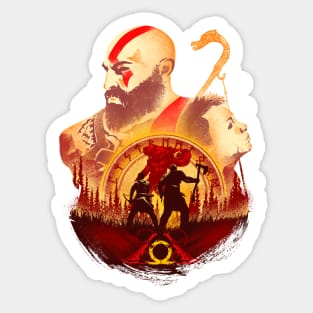 Kratos and Atreus Adventure Sticker